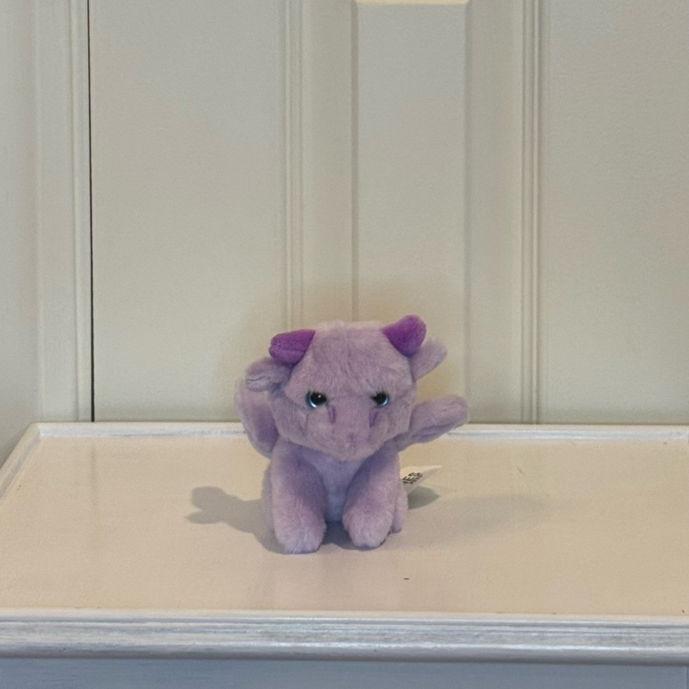 Small Purple Plush Dragon